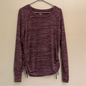 St. John’s Bay Long Sleeve Purple Active Top Size Small with Thumbholes